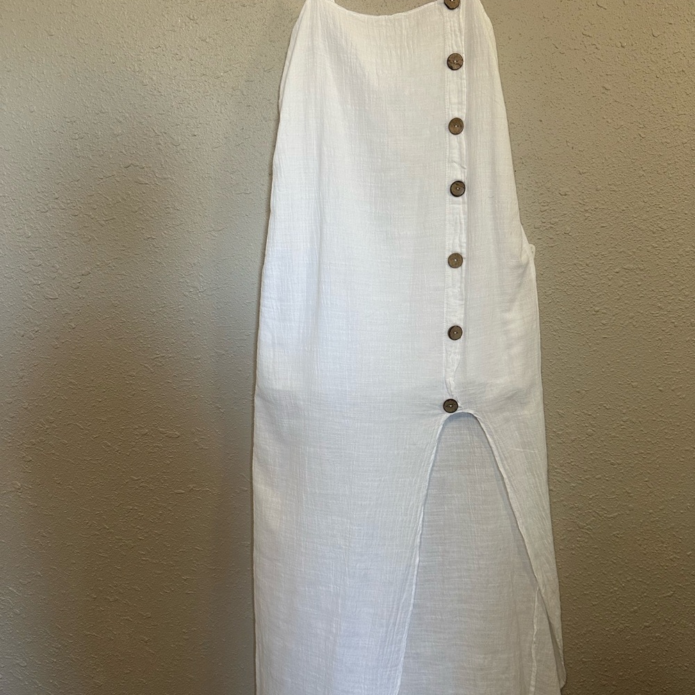 White cotton Button-Down dress